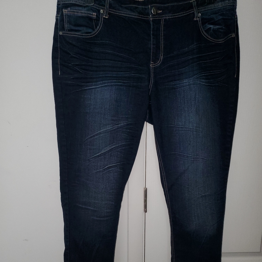 Plus size denim jeans